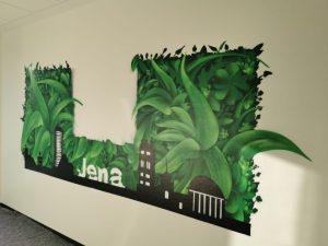 Pflanzen Graffiti Sparkasse Jena