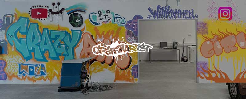 Kreatives Graffiti an der Wand