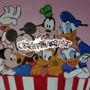 Disney Figuren im Popcorn